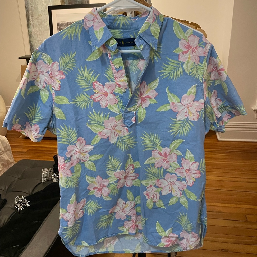 Ralph Lauren Hawaiian print top